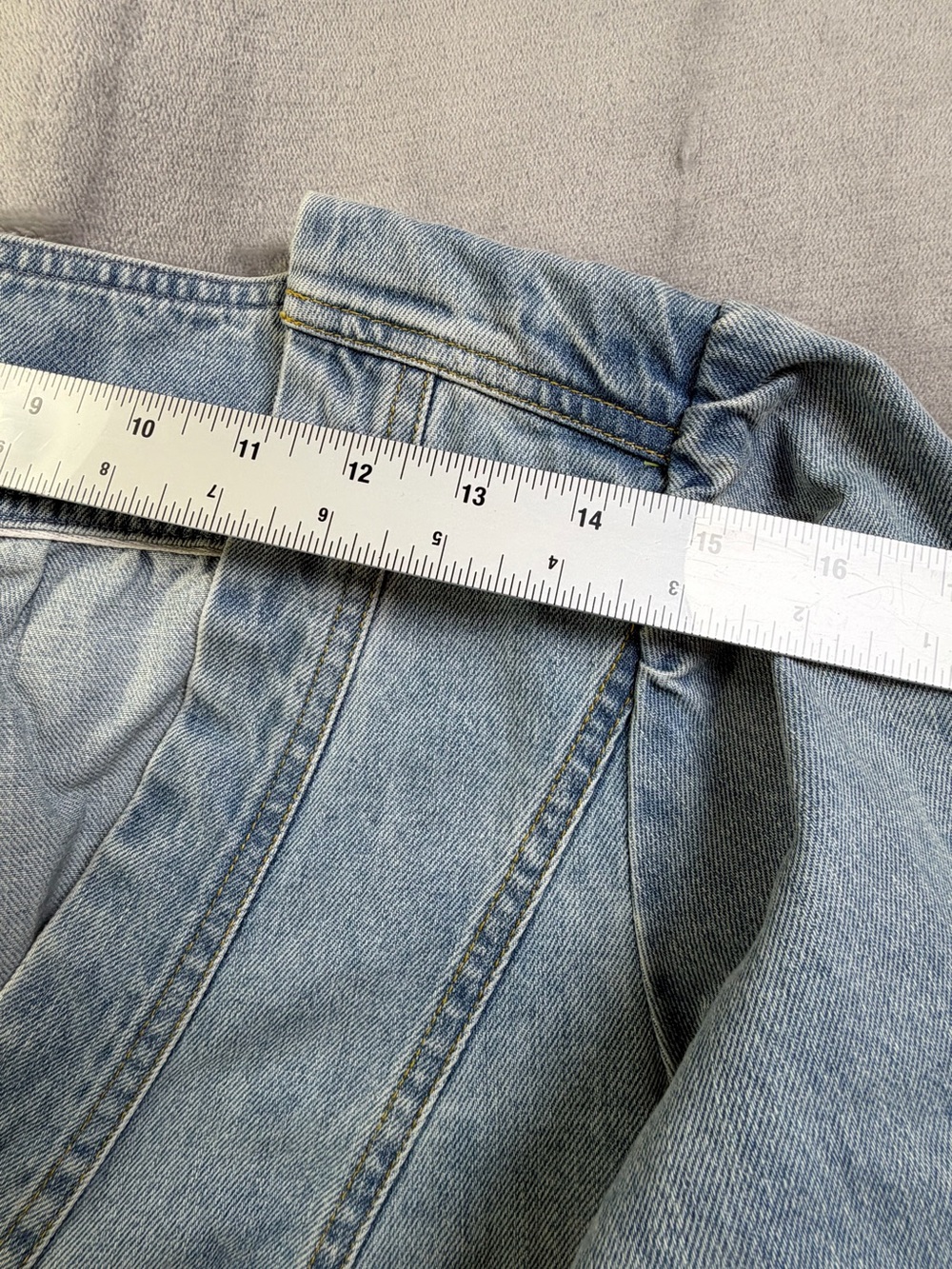 Free People Light Blue Denim Shift Dress Women’s Summer M - Picture 6 of 12
